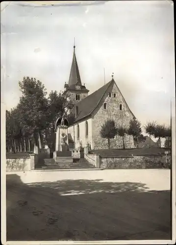 Foto Bad Sachsa in Niedersachsen, Partie an der Kirche, Denkmal, um 1920