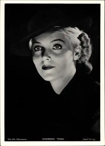 Foto Schauspielerin Ingeborg Theek, Portrait