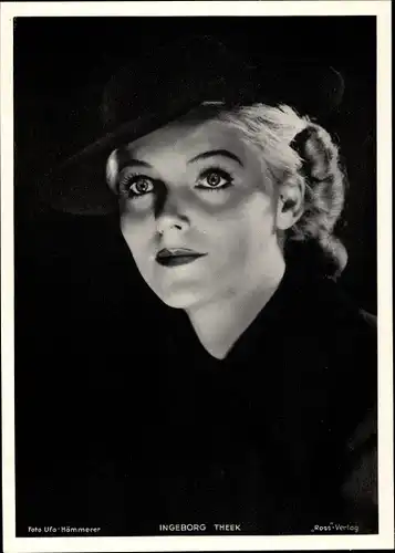 Foto Schauspielerin Ingeborg Theek, Portrait