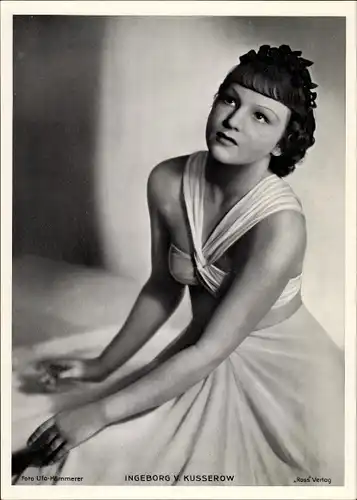 Foto Schauspielerin Ingeborg von Kusserow, Portrait