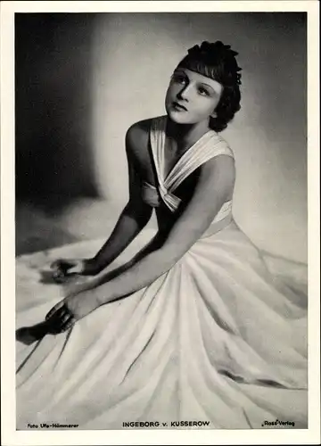 Foto Schauspielerin Ingeborg von Kusserow, Portrait