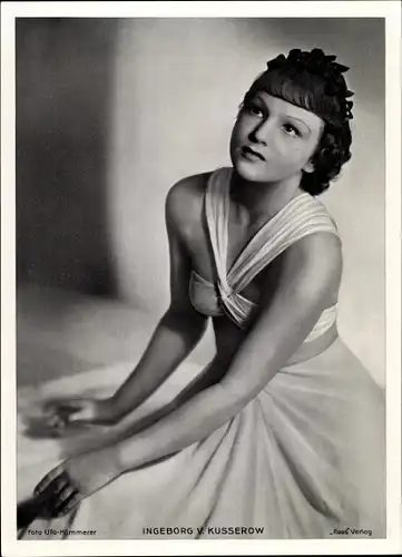 Foto Schauspielerin Ingeborg von Kusserow, Portrait