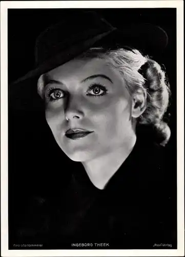 Foto Schauspielerin Ingeborg Theek, Portrait