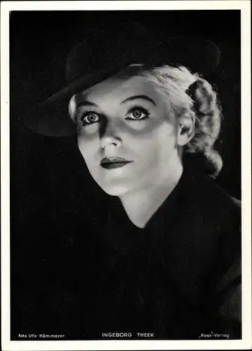 Foto Schauspielerin Ingeborg Theek, Portrait