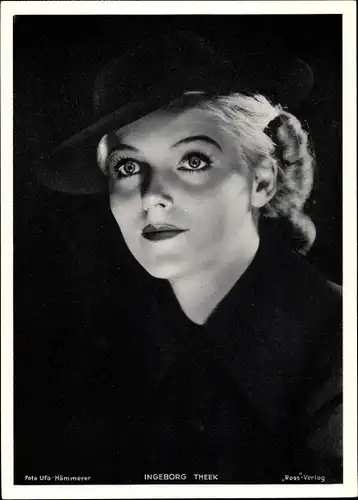 Foto Schauspielerin Ingeborg Theek, Portrait