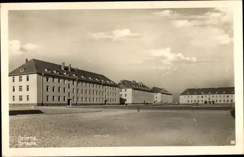 Ak Grimma in Sachsen, Partie in der Kaserne