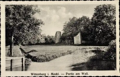 Ak Wittenburg in Mecklenburg, Partie am Wall