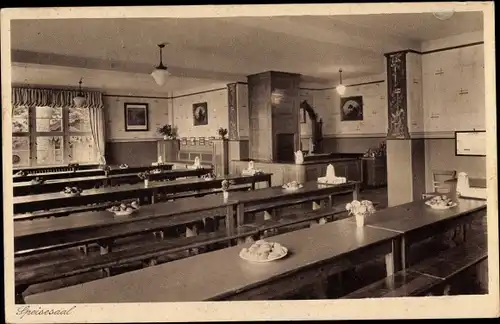 Ak Ostseebad Heringsdorf auf Usedom, Kindererholungsheim, Haus Jugendland, Innenansicht