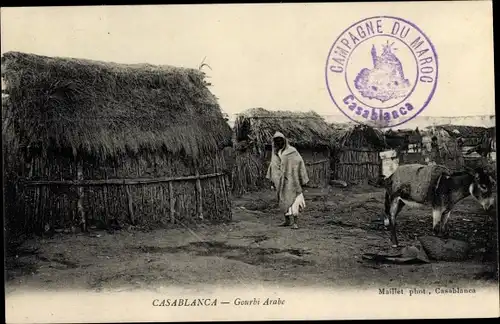 Ak Casablanca Marokko, Gourbi Arabe