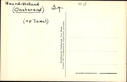 Ak Oosterend Texel Nordholland Niederlande, Texelse Courant