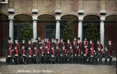 Studentika Ak Amsterdam Nordholland Niederlande, Burger Weeshuis, Studenten, Schüler