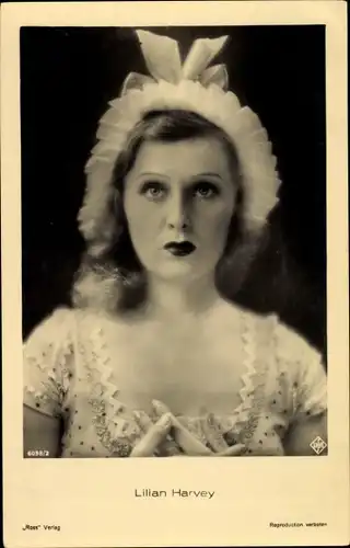 Ak Schauspielerin Lilian Harvey, Portrait