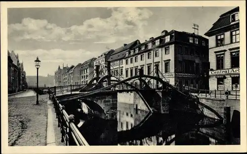 Ak Berlin Mitte, Jungfernbrücke, Geschäfte