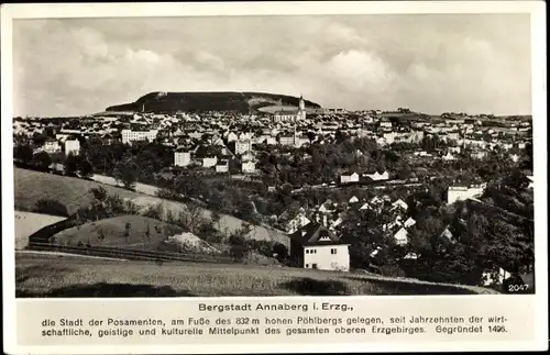 Ak Annaberg Buchholz im Erzgebirge, Ortsansicht