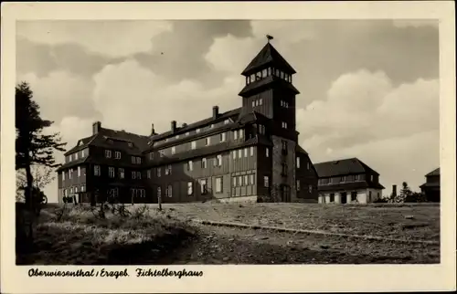 Ak Oberwiesenthal im Erzgebirge, Fichtelberghaus