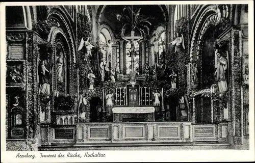 Ak Arenberg Koblenz am Rhein, Kirche, Innenansicht, Hochaltar