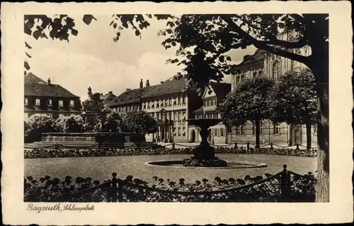 Ak Bayreuth in Oberfranken, Schlossplatz
