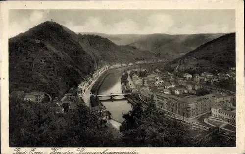 Ak Bad Ems an der Lahn, von der Bismarckpromenade