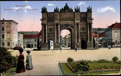 Ak Potsdam, Brandenburger Tor, Luisenplatz