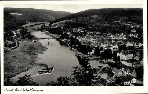 Ak Bad Karlshafen an der Weser, Panorama