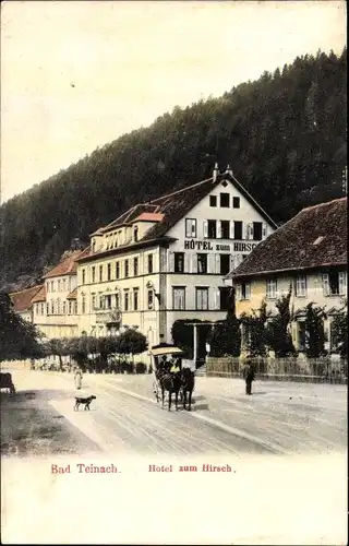 Ak Bad Teinach Zavelstein im Schwarzwald, Hotel zum Hirsch