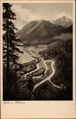 Ak Urfeld am Walchensee Kochel am See, Teilansicht