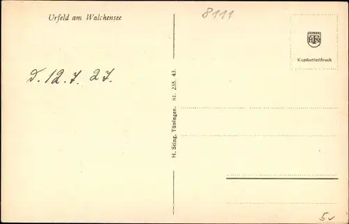 Ak Urfeld am Walchensee Kochel am See, Teilansicht