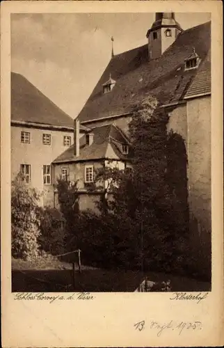 Ak Höxter in Nordrhein Westfalen, Schloss Corvey, Klosterhof