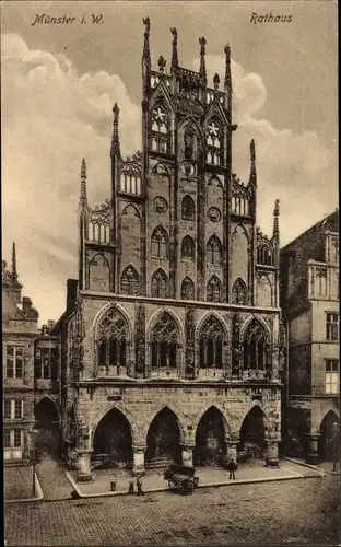 Ak Münster in Westfalen, Rathaus