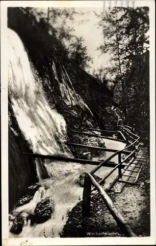 Ak Ramsau im Berchtesgadener Land Oberbayern, Wimbachklamm