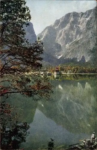 Ak Schönau am Königssee Oberbayern, Kirche St. Bartholomä