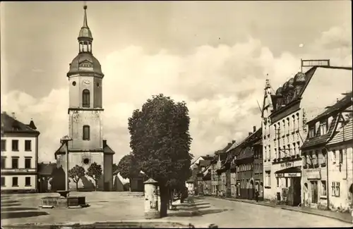 Ak Triptis in Thüringen, Marktplatz, Kirche