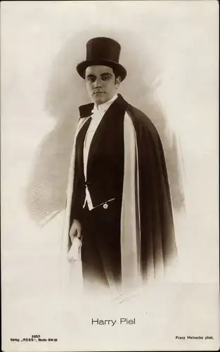Ak Schauspieler Harry Piel, Portrait, Zylinder