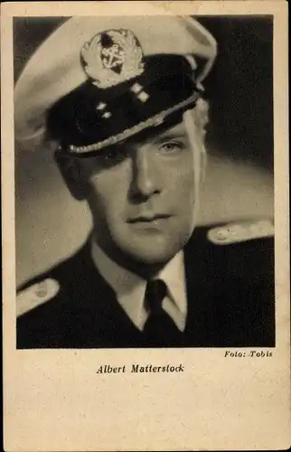 Ak Schauspieler Albert Matterstock, in Uniform