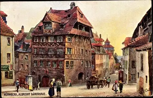 Künstler Ak Flower, Charles, Nürnberg in Mittelfranken Bayern, Albrecht Dürerhaus