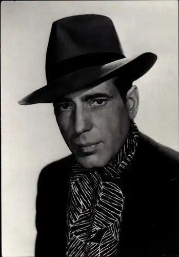 Ak Schauspieler Humphrey Bogart, Portrait, Hut