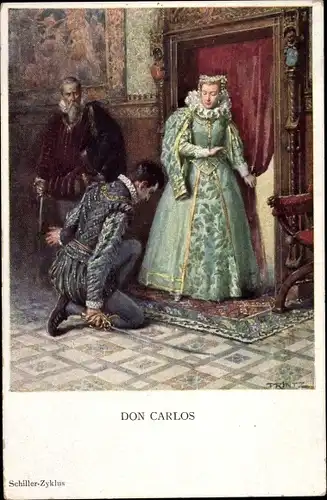 Künstler Ak Printz, Hans, Don Carlos, Schiller Zyklus