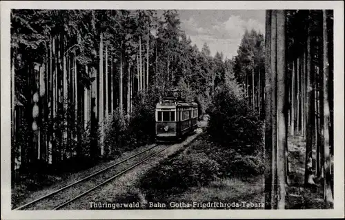 Ak Thüringer Wald, Waldbahn Gotha-Tabarz