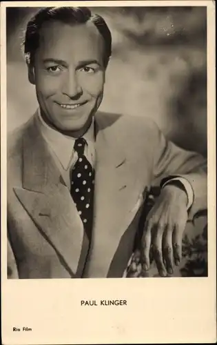 Ak Schauspieler Paul Klinger, Portrait, Rio Film