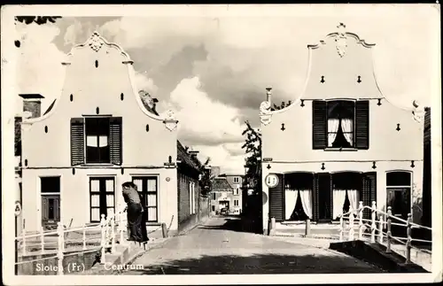 Ak Sloten Friesland Niederlande, Centrum