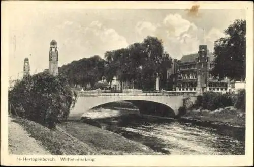 Ak 's Hertogenbosch Nordbrabant Niederlande, Wilhelminabrug