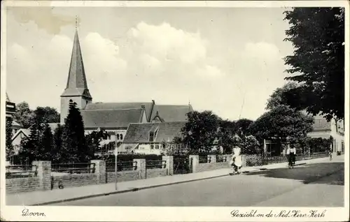 Ak Doorn Utrecht, Gezicht on de Ned. Herv. Kerk