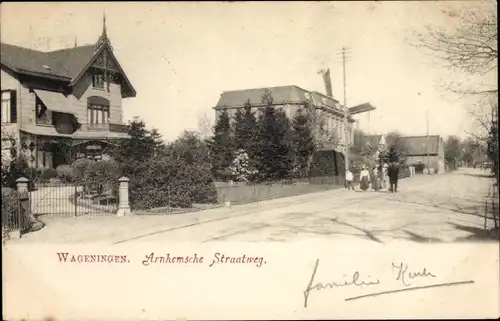 Ak Wageningen Gelderland Niederlande, Arnhemsche Straatweg