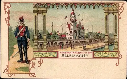 Litho Paris, Exposition Universelle de 1900, Allemagne, Ulan