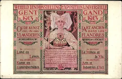 Ak Gent Ostflandern, Weltausstellung 1913, Arts et Industries d'Art