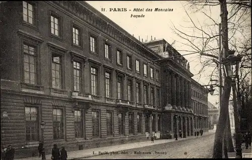 Ak Paris, Hotel des Monnaies, Facade