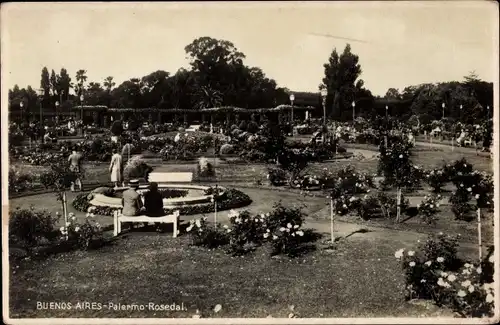 Ak Buenos Aires Argentinien, Palermo Rosedal