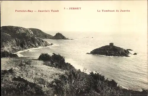Ak Kanalinsel Jersey, Portelet Bay, Janvin's Tomb