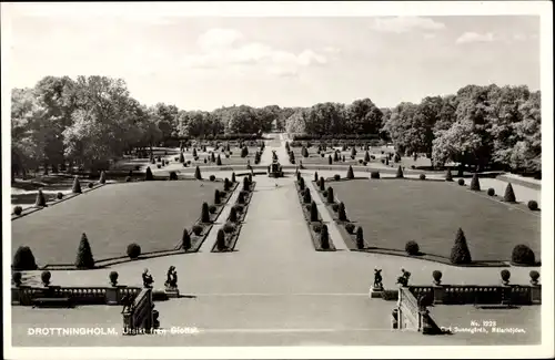 Ak Drottningholm Schweden, Utsikt fran Slottet