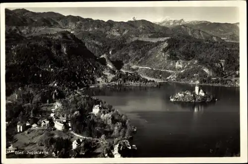 Ak Bled Veldes Slowenien, Gesamtansicht